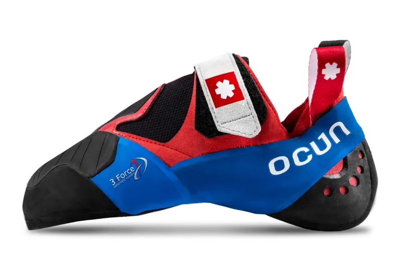 Ocun Nitro Bouldering Shoe in Blue/Red/White -1